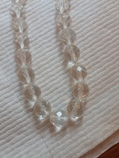 CLEAR GLASS CZECH FIRE POLISHED 9.7MM ROUND FACETED BEADS