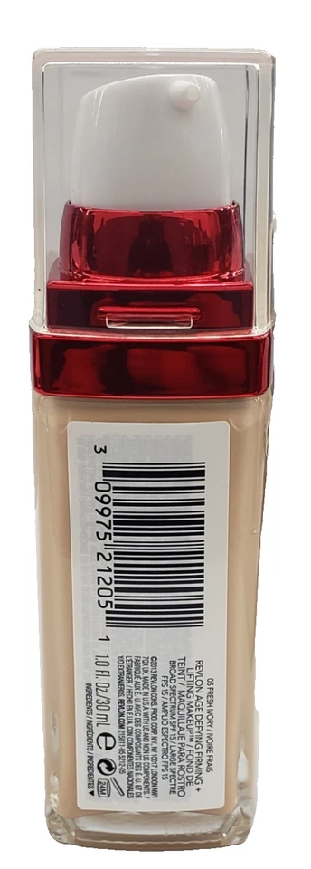 NEW Revlon Age Defying Firming Lifting & Anti Aging Foundation-05 Fresh Ivory - Image 2 of 2