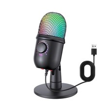 Usb Condenser Microphone, Gaming Microphone, Pc Microphone, Tabletop, Active No