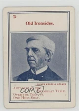 1910 Parker Bros Authors De Luxe Oliver Wendell Holmes Sr (Old Ironsides) #D 0w6