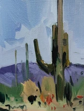 Jose Trujillo Fine Art PRINT 16x20" Collectible Western Desert Landscape Artist