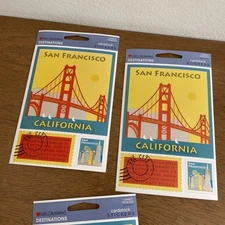 Vintage Mrs Grossman’s Destinations Stickers GOLDEN GATE BRIDGE SAN FRANCISCO SF