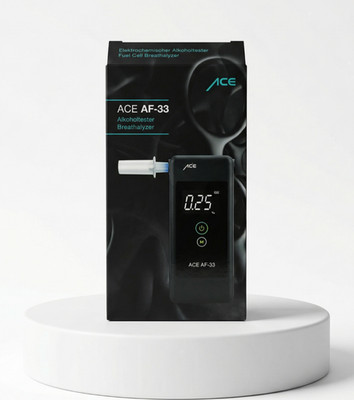 ACE AF-33 Alkoholtester elektrochemisch präzise Promilletester Digital Speicher