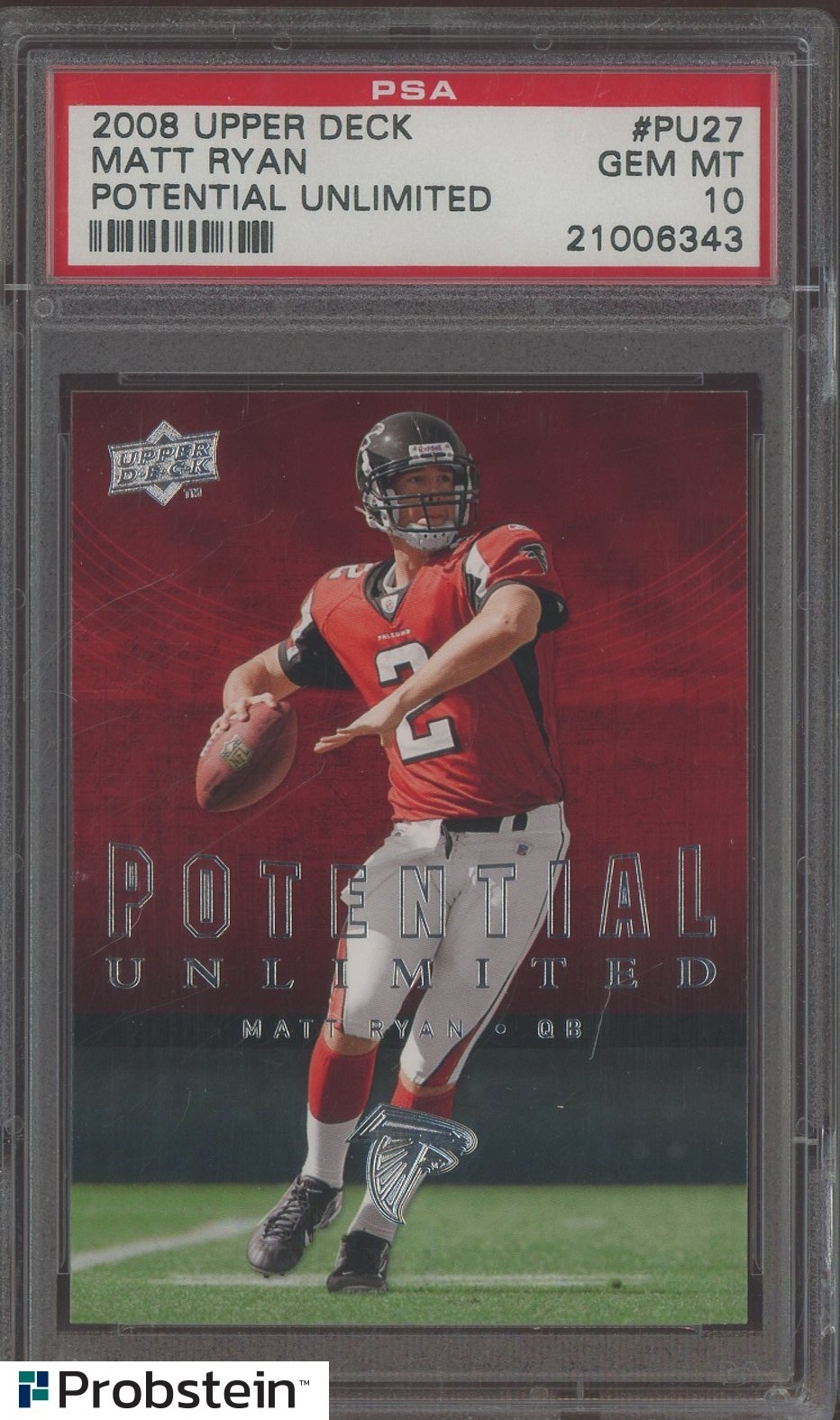 Matt Ryan Upper Deck Potential Unlimited #PU27 Base
