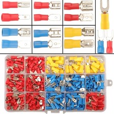 330PCS Crimp Connectors, 2.8Mm 4.8Mm 6.3Mm Male and Female Spade Connector Kit,