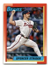 2025 Topps Series 2 - Spencer Strider 1990 Baseball Insert #90B2-32