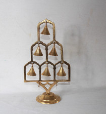 Vintage Etched Brass Bell Gong Tree Reception