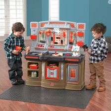 Kids Tool Bench Play Workshop Set Pretend Construction Toy Workstation Playset
