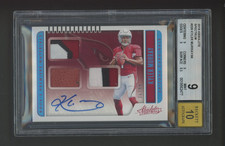 Kyler Murray 2019 Absolute Spectrum #226 Rookie Triple Patch /99 BGS 9 Auto 10
