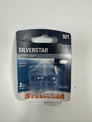 #ad SYLVANIA 921 SilverStar Mini Bulb for CHMSL 2 Bulbs Free Shipping D $11.49