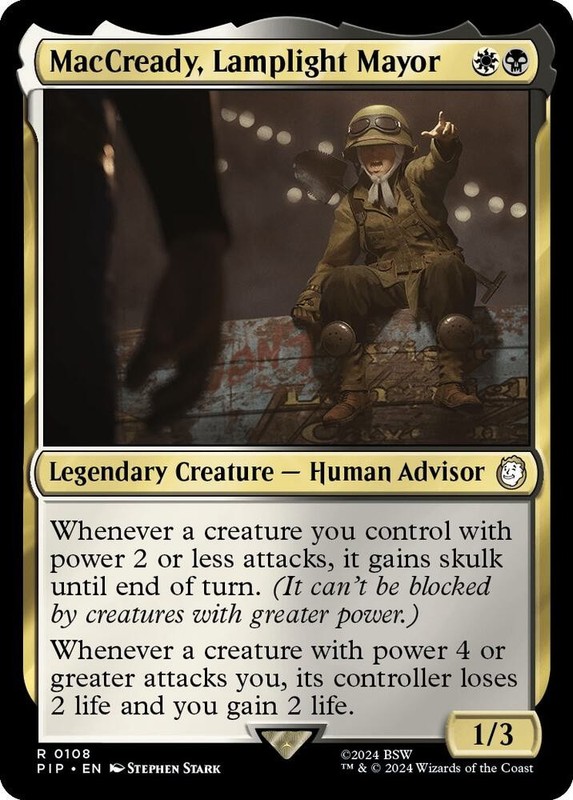 1x MacCready, Lamplight Mayor - Universes Beyond: Fallout - NM  -  MTG
