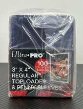 Ultra Pro 3" x 4" Regular Toploader & Penny Sleeves 100 Pack Card Protectors