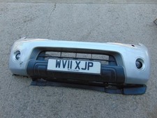 Nissan Navara Silver Front Bumper D40 10-15 KL0 Washer Jets Fog Lights Plumbing