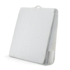 Memory Foam Triangle Leg Elevation Wedge Pillow - 24"x21"x8" White Cover