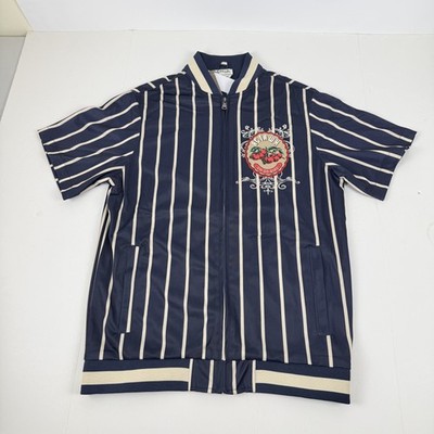 AGTAWH All Good Paris Cherry Street Track Jacket Short Sleeve Indigo Blue-2XL