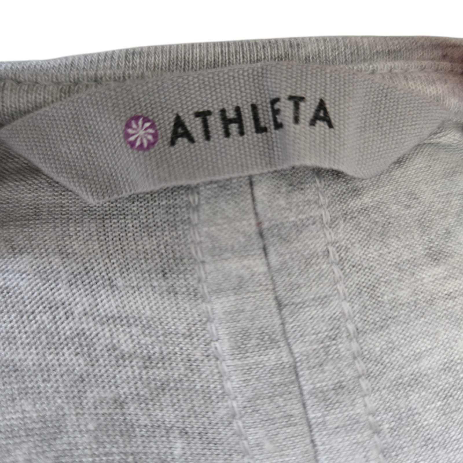 Athleta Gray Heathered Threadlight Long Sleeve T-… - image 5