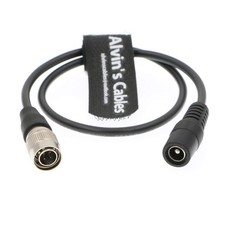 Hirose 4 Pin Male To DC Female Cable For Sound Device ZAXCOM Blackmagic