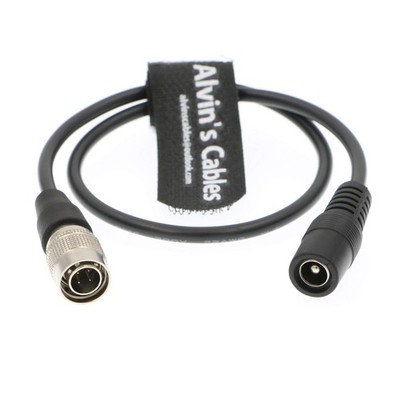 Hirose 4 Pin Male To DC Female Cable For Sound Device ZAXCOM Blackmagic