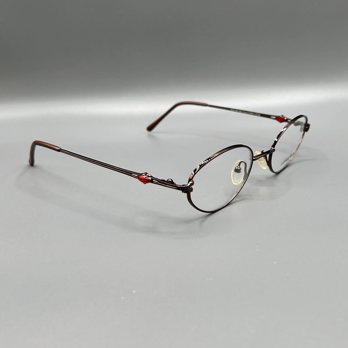 Carlo Capucci CC54 Glasses Oval Metal Frame Size 52-18-140 Brown Display