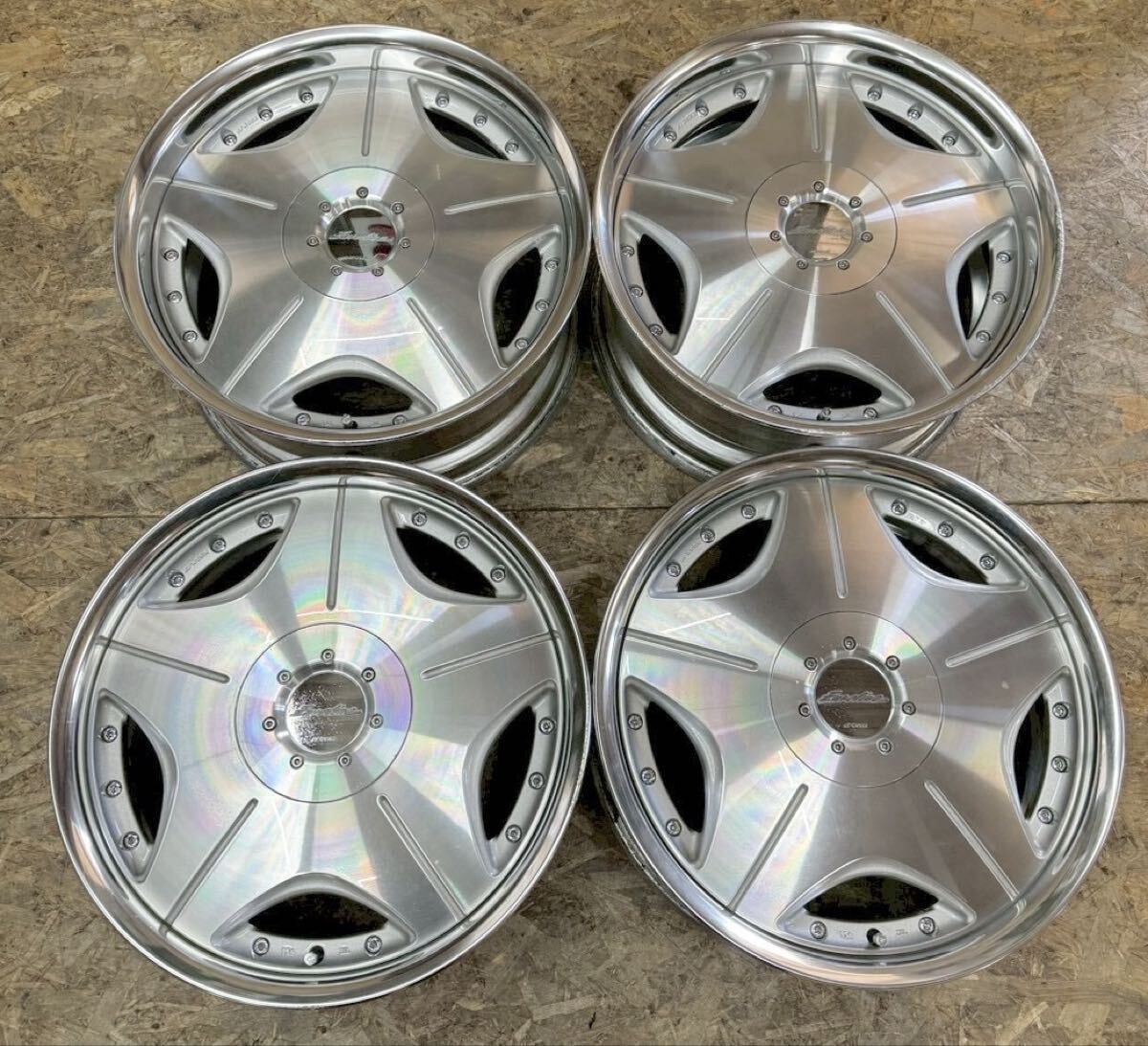 JDM Rare WORK Euroline VD 4wheels 18x7.5+51 8.5+45 5x114.3 | eBay