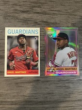 2025 Topps Heritage/Archives Angel Martinez RC Lot #81/338 ChromeSilverRefractor