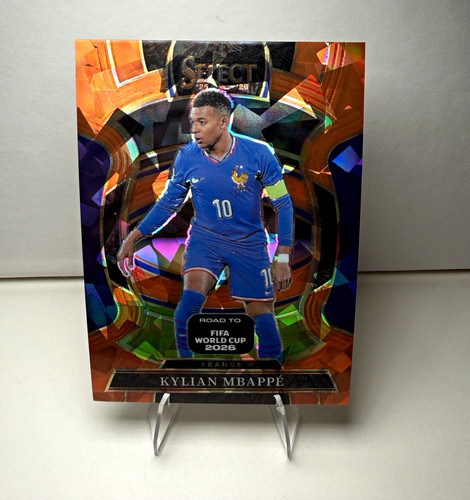 Kylian Mbappe Orange Ice /749 2025-26 Select FIFA World Cup Terrace #80