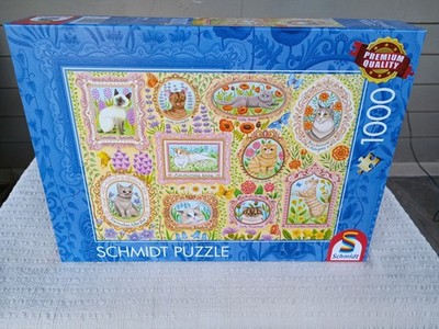 Schmidt  Aristocratic Cats In Full Bloom  1000 Piece Jigsaw  Puzzle New Sealed