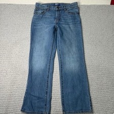 Old Navy Jeans Boot-Cut 12 Husky Blue Denim Classic Casual School