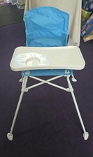 Portable High Chair W/ Tray Folding Booster Seat Travel Dining Easy Setup New