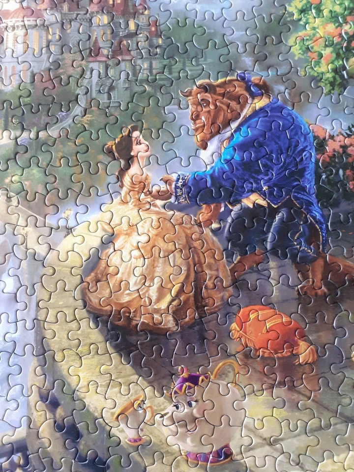 Thomas Kinkade Complete Beauty and the Beast Falling in Love 1000 Piece Puzzle - Image 4 of 4