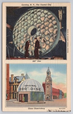 Corning, New York, The Crystal City  200'' Telescope Dish Glass Observatory 1949