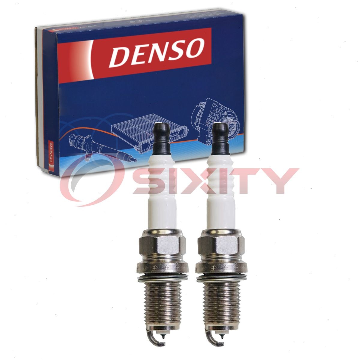 2 pc DENSO 5628 Spark Plugs for VK16PRZ11 3657 Ignition Wire Secondary gw