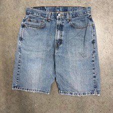 Vintage Y2K Levi's 569 Shorts Jorts Light Mid Wash Baggy Wide Leg Denim 32