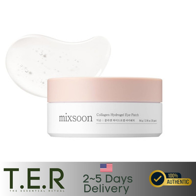 MIXSOON Bean Hydrogel Eye Patch | Firming & Hydrating Under Eye Mask 60 counts
