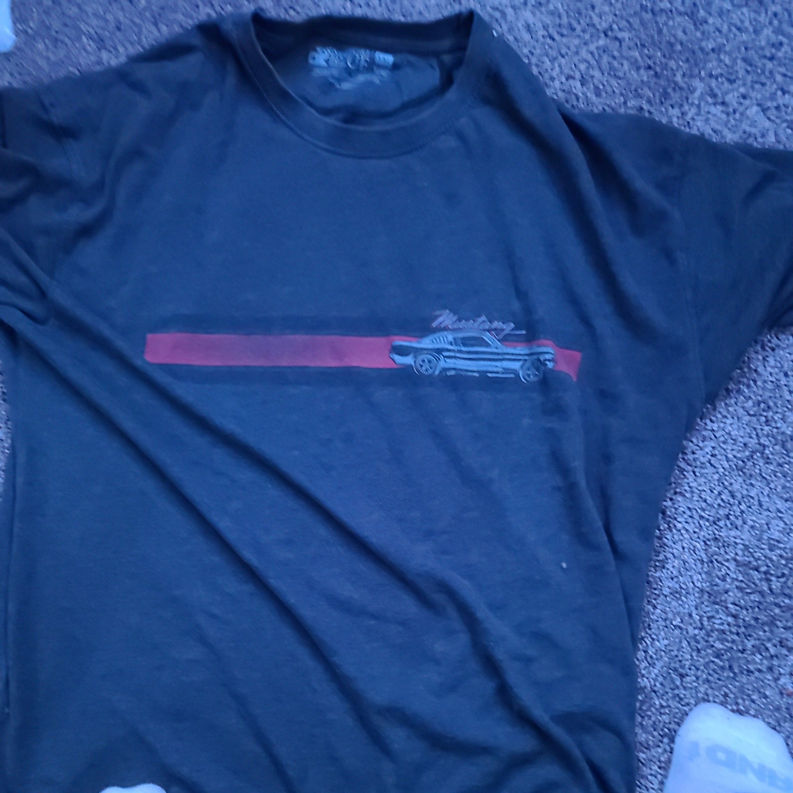 PONY T SHIRT FORD MUSTANG ARTICOLO UFFICIALE GRIGIO