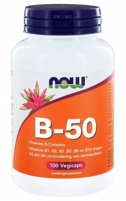 NOW FOODS B-50 KOMPLEX HOCHDOSIERT 100 VEGETARISCHE KAPSELN - Bild 1 von 2