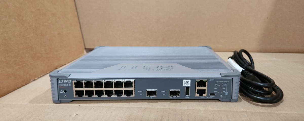 Juniper EX2300-C-12P 12-Port Gb PoE+ 2-Port SFP+ Compact Switch | eBay