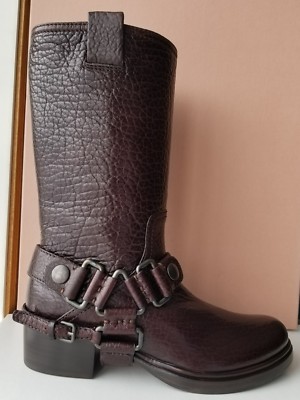 MIU MIU Leather Boots 36 1/2（Miu Miu Leather Knee-High