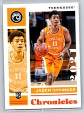 2021 Panini Chronicles Draft Picks #20 Jaden Springer Orange
