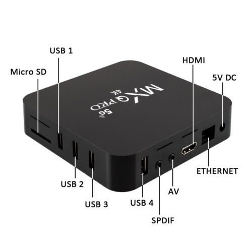 Smart TV Box MXQ PRO TV Box 4K Ultra HD Android 7.1 Quad Core 64Bit Wifi Play - Picture 5 of 7