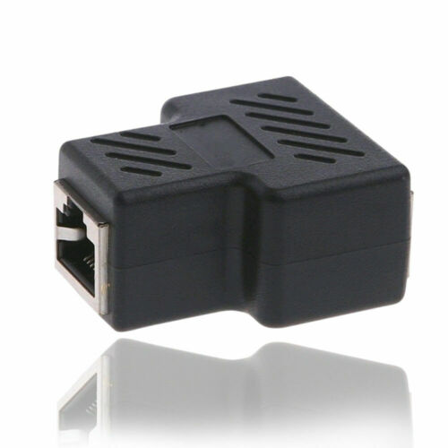 RJ45 Network Cable Extender Splitter Adapter 1 to 2 Ways CA5-7 Ethernet Connecto - Picture 2 of 16