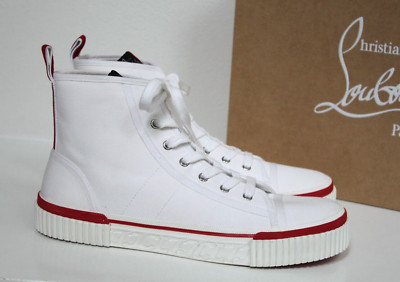 New sz 10 US / 43 Christian Louboutin Pedro Lace Up High Top