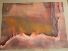 Veiled Light #1 : 1968 Framed painting by Geri Taper