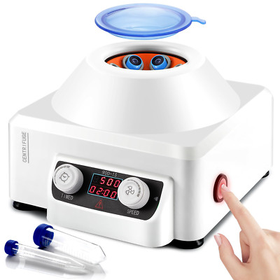 Centrifuge Machine LCD Display Digital Desktop Electric Centrifuges, with Time &