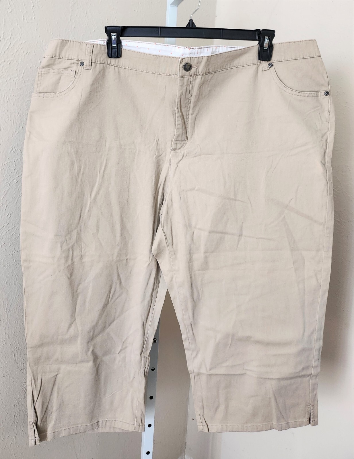 Basic Editions Women's Plus Size Capri Cropped Pa… - image 1