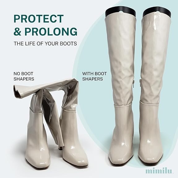 MIMILU 10 Pieces (5 Pairs) Boot Shaper Form Inserts for Women And Men (12-inch)