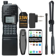 1X BAOFENG AR-152 15W FM WALKIE TALKIE DUAL BAND TRANSCEIVER HAM RADIO 128CH&KIT
