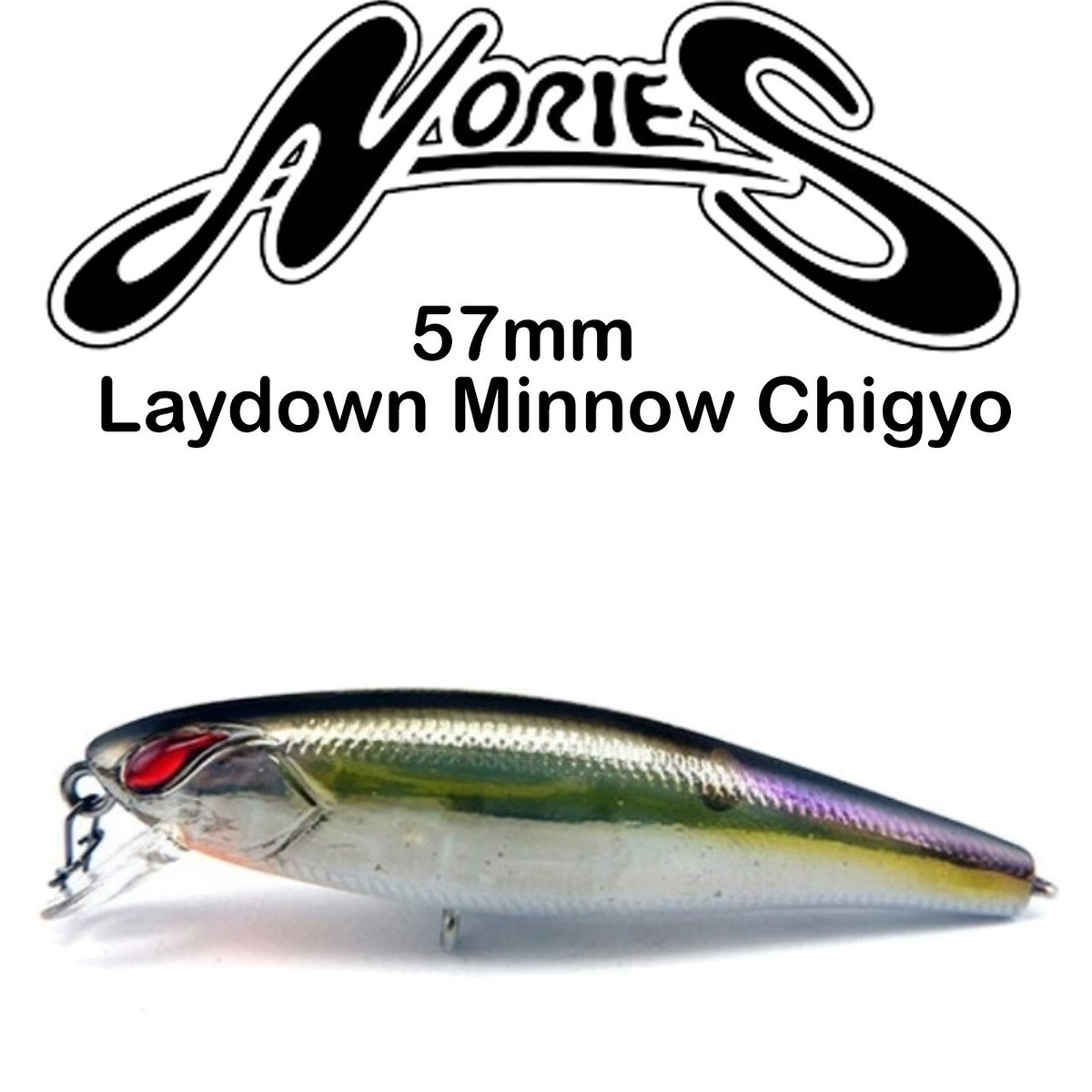 Nories Laydown Minnow Chigyo 57mm Suspending Crank Bait Lure