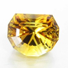 7.90Cts Genuine 100 Natural Sparkling Fancy Cut Citrine 12.6x10.5mm Ref VIDEO