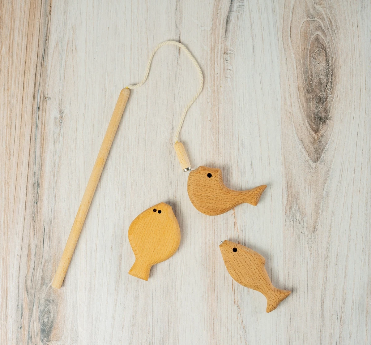 Wooden Magnetic Fishing Game for Kids set 1 small eBay